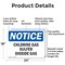 Signmission Chlorine Gas Sulfur Dioxide Gas OSHA Notice Sign, Aluminum, 24in W x 18in L, 2PK OS-2PACK-NS-A-1824-L-10589 - alternate 7